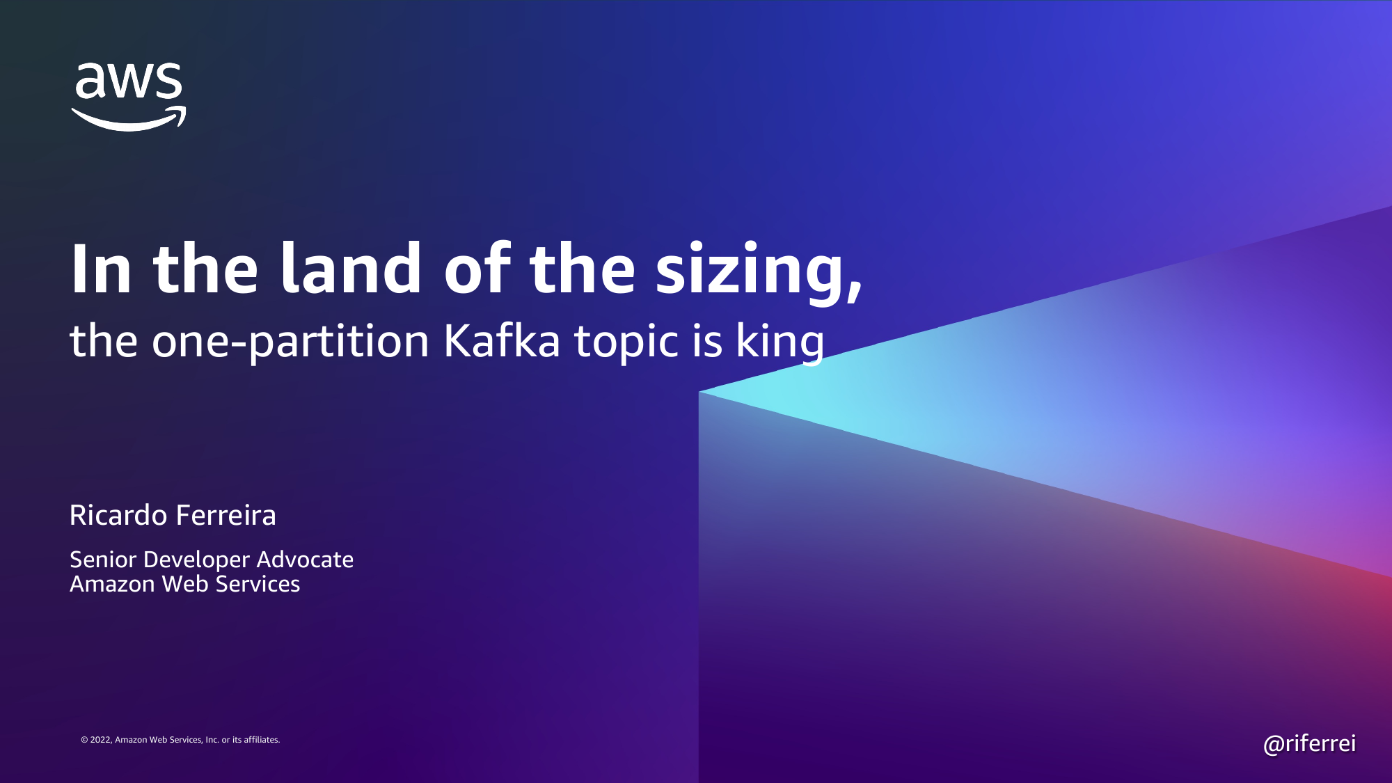 In the land of the sizing, the one-partition Kafka topic is king